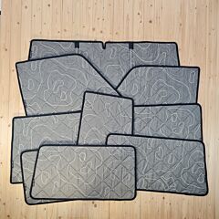 Lagerware: Magnet-Thermomatten Toyota Land Cruiser Komplett-Set [Drive Dressy Wild Lines Olive/ Schwarz]