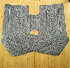 Lagerware: Magnet-Thermomatten Mercedes Sprinter 3 (fast) Komplettset hintere Seitenscheiben fehlen [DriveDressy Wild Lines Grey /Lichtgrau]