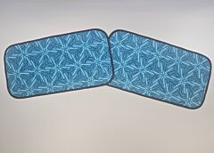 Lagerware: Teilset Magnet-Thermomatte VW Caddy Seitenscheiben hinten langer Radstand (Caddy Maxi) [funky jungle  /Schwarz]
