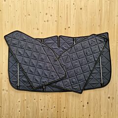 Lagerware: Magnet-Thermomatten Fiat Doblo 2, Opel Combo 4 Cockpit-Set mit Klappnaht [DriveDressy Misty Mountains Blue / Schwarz]