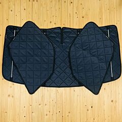 Lagerware: Magnet-Thermomatten Renault Master 3, Nissan NV400 (2010-2024) Opel Movano B (2010-2021) Cockpit-Set [DriveDressy Misty Mountains Blue/ Schwarz]