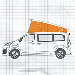 Aufstelldach-Isolierung mit magnetischer Befestigung für Pössl Campster, Crosscamp (ab 2016)