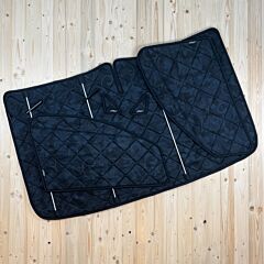 Lagerware: Magnet-Thermomatten VW Caddy 5 Cockpit-Set [Apona Tiki Mask Schwarz/ Schwarz]