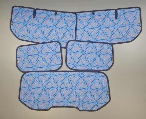 Lagerware:  Wohnraumset Ford Transit und Tourneo Connect  [Funky Reef  /Schwarz]