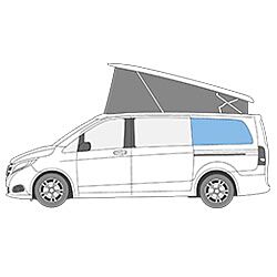 MULTIBOARD Klett-Fenstertaschensystem Mercedes Marco Polo 2014-heute (W447) small