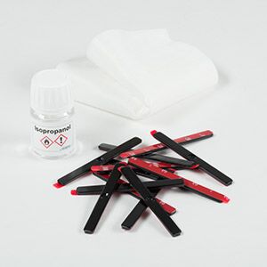 Metallpad SCHWARZ (Metallstreifen selbstklebend) als Haftpunkt für Magnete small
