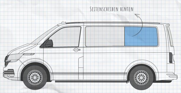MULTIBOARD Klett-Fenstertaschensystem VW T61 (2019-heute)