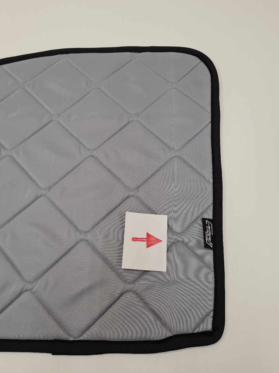 B-Ware: Magnet-Thermomatte Mercedes V-Klasse, Vito Seitenscheibe Cockpit Beifahrerseite (inkl. kleiner Dreiecksscheibe) [Stone (grau)/Schwarz]