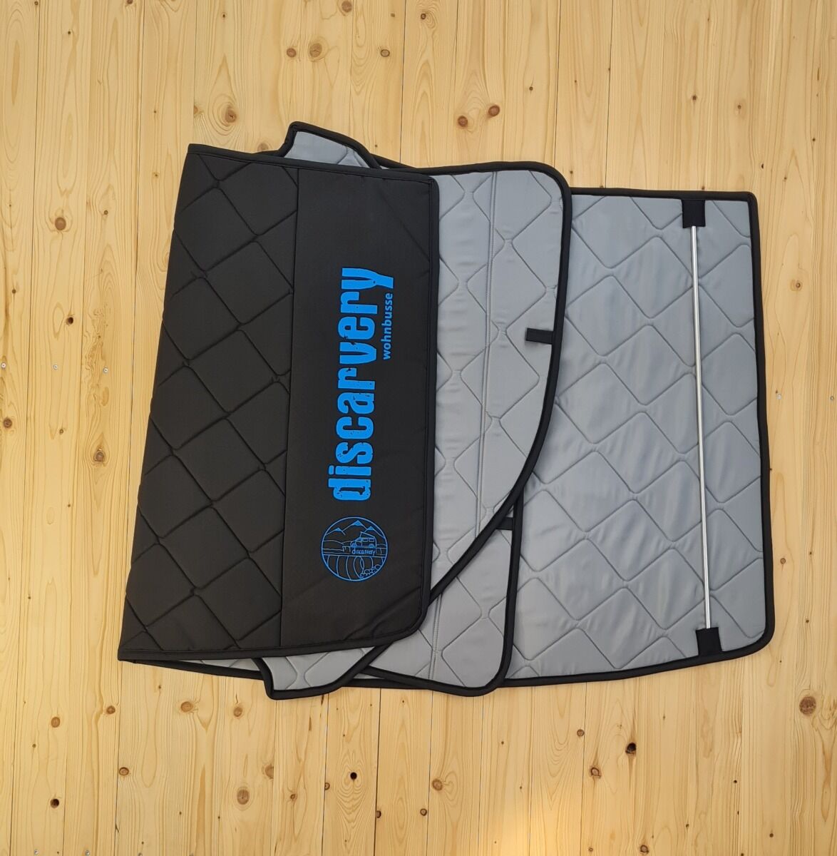 Lagerware: Magnet-Thermomatte VW T6.1 Cockpitset [Stone (Grau) / Schwarz]