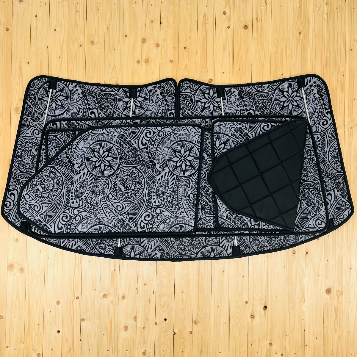 Lagerware: Magnet-Thermomatten VW T4 Komplett-Set [DriveDressy Hawaii Dream/ Schwarz]