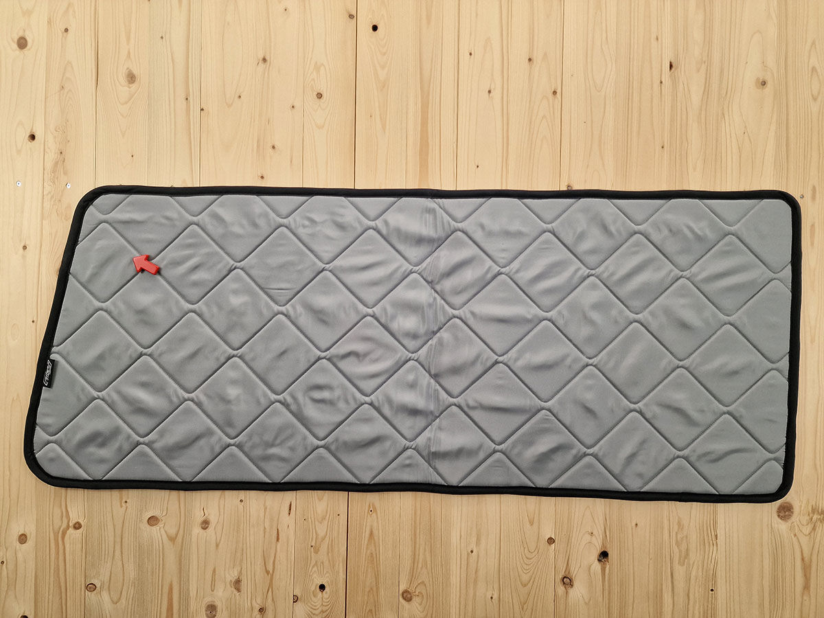 B-Ware: Magnet-Thermomatte VW T4 Seitenscheibe hinten Fahrerseite langer Radstand stone (grau) / Schwarz