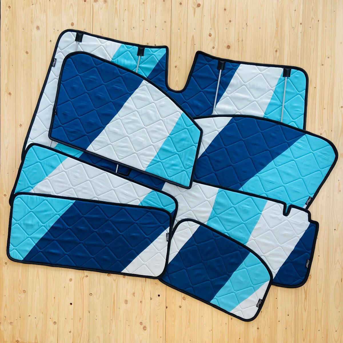 Lagerware: Magnet-Thermomatten Citroen Jumper, Spacetourer Komplett-Set  [Sunbeam Ocean/ Schwarz]