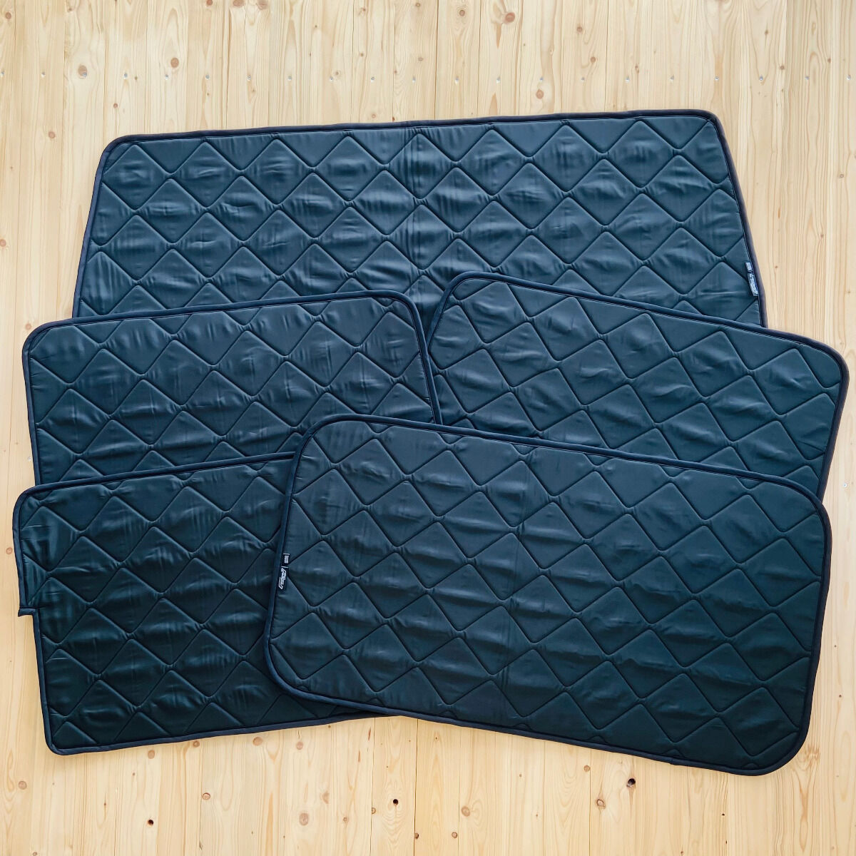 Lagerware: Magnet-Thermomatten VW T5 Wohnraum-Set  [DriveDressy Magic Forrest Green/Schwarz]