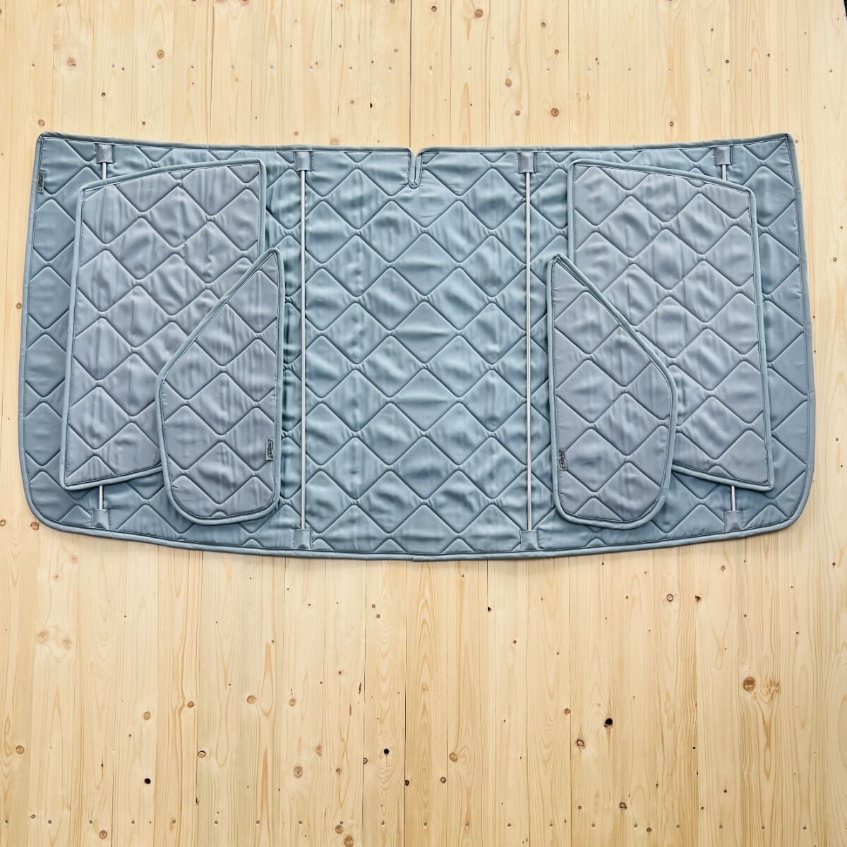 Lagerware: Magnet-Thermomatte Fiat Ducato, Peugeot Boxer u. Citroen Jumper REMIS-Cockpitset  [Lichtgrau / Grau]