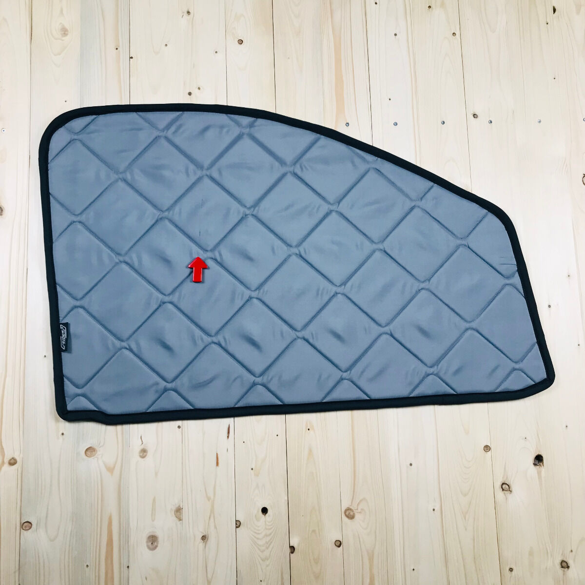 B-Ware: Magnet-Thermomatte Mercedes V-Klasse, Vito Seitenscheibe Cockpit Fahrerseite (inkl. kleiner Dreiecksscheibe) [Stone (Grau)/ Schwarz]