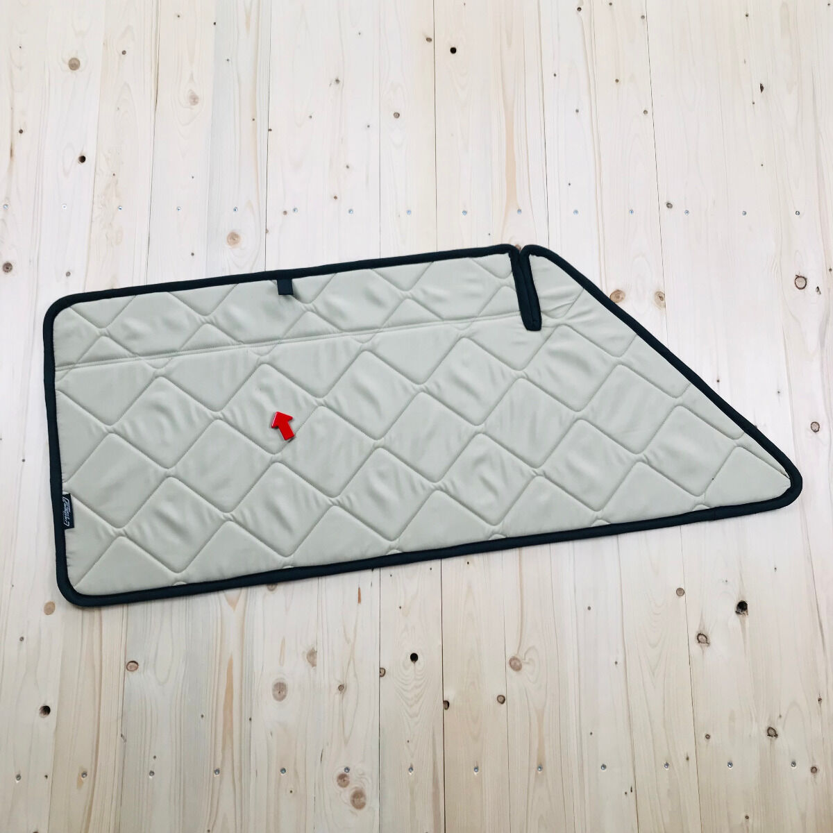 B-Ware: Magnet-Thermomatte VW T3 Seitenscheibe Cockpit Fahrerseite mit Klappnaht für Lüftungsgitter [Sand (Beige)/ Schwarz]