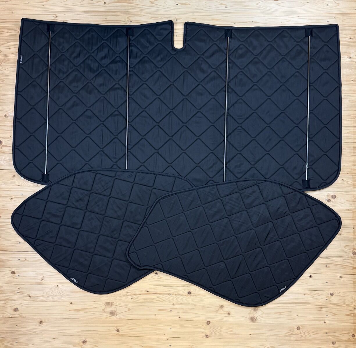Lagerware: Magnet-Thermomatte Fiat Ducato, Peugeot Boxer u. Citroen Jumper Cockpit-Set [Schwarz / Schwarz]