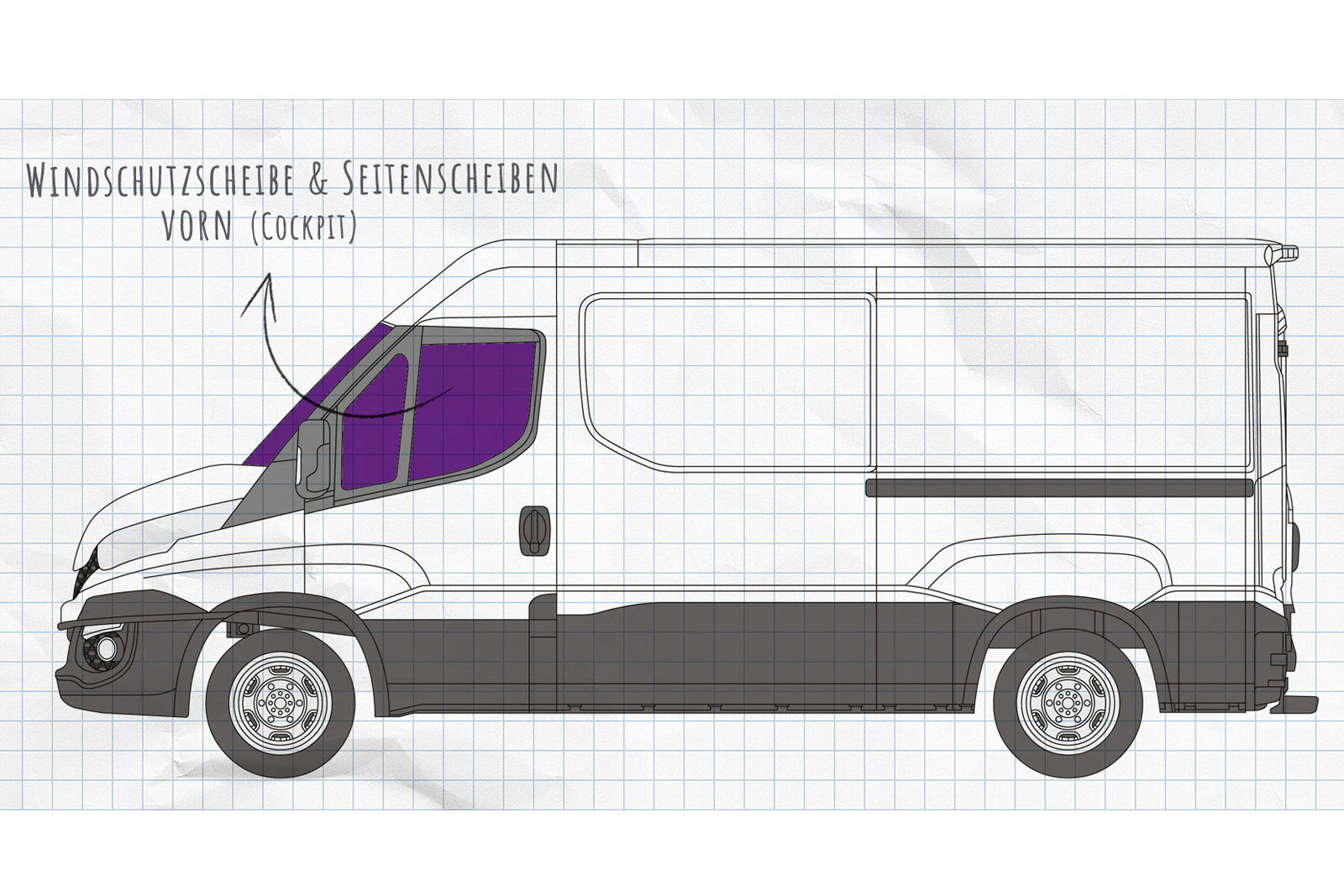 Magnet-AUSSENISOLIERUNG Iveco Daily 6 und 7 (2014-heute)