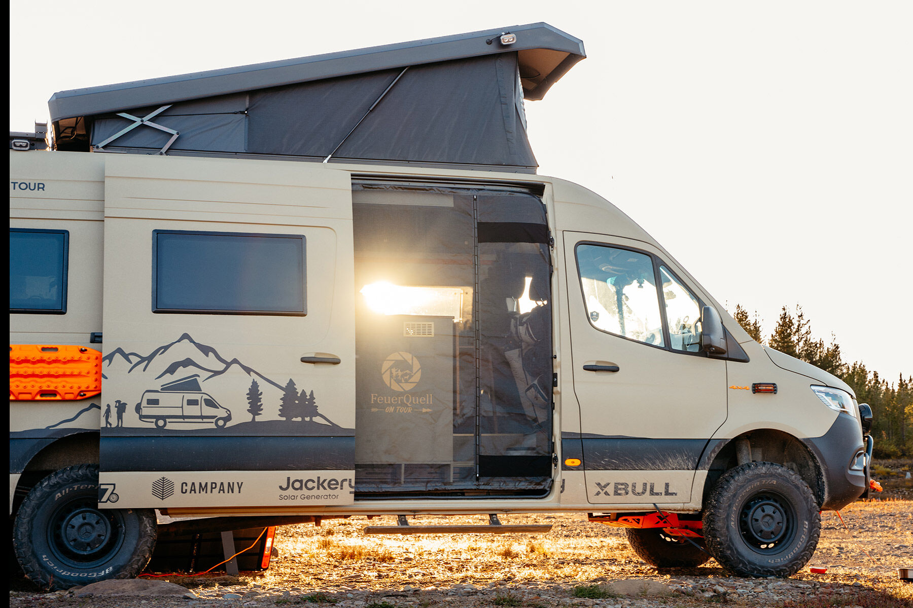 Magnet-Moskitonetz für Mercedes Benz Sprinter 907, 910 (2018-2025) Schiebetür Beifahrerseite
