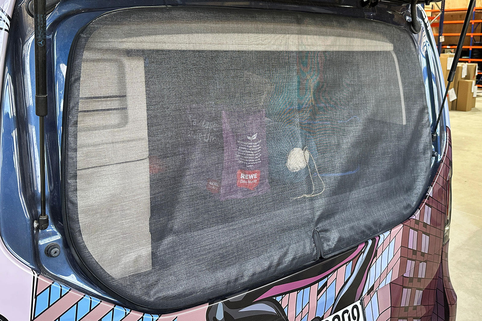 Magnet-Moskitonetz Mercedes V-Klasse, Vito (W447) Heckscheibe separat öffnend