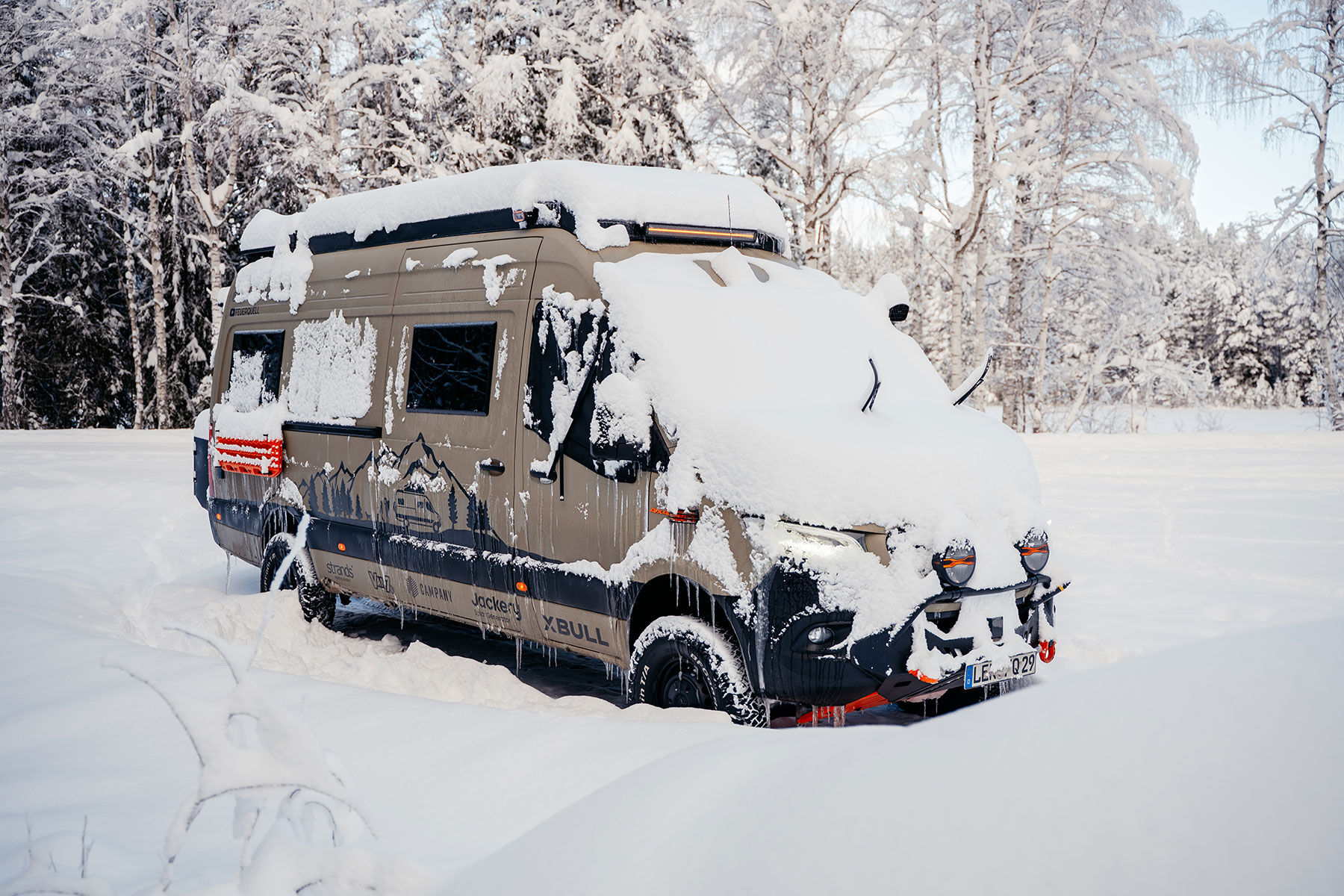 Mercedes Sprinter Außen-Thermomatte im Härtetest am Nordkap.