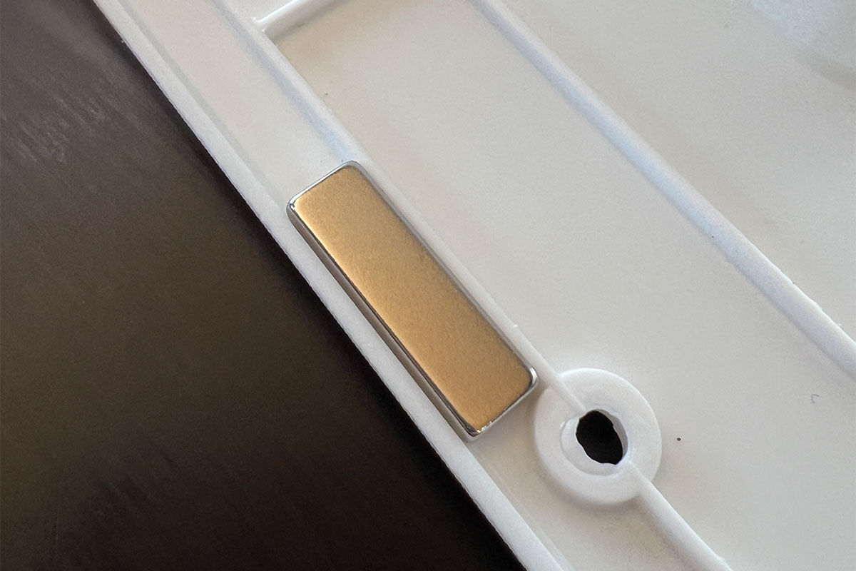 Magnet (Neodym, N35) für Maxxfan Dachlüfter, vernickelt, 40 x 7 x 3 mm