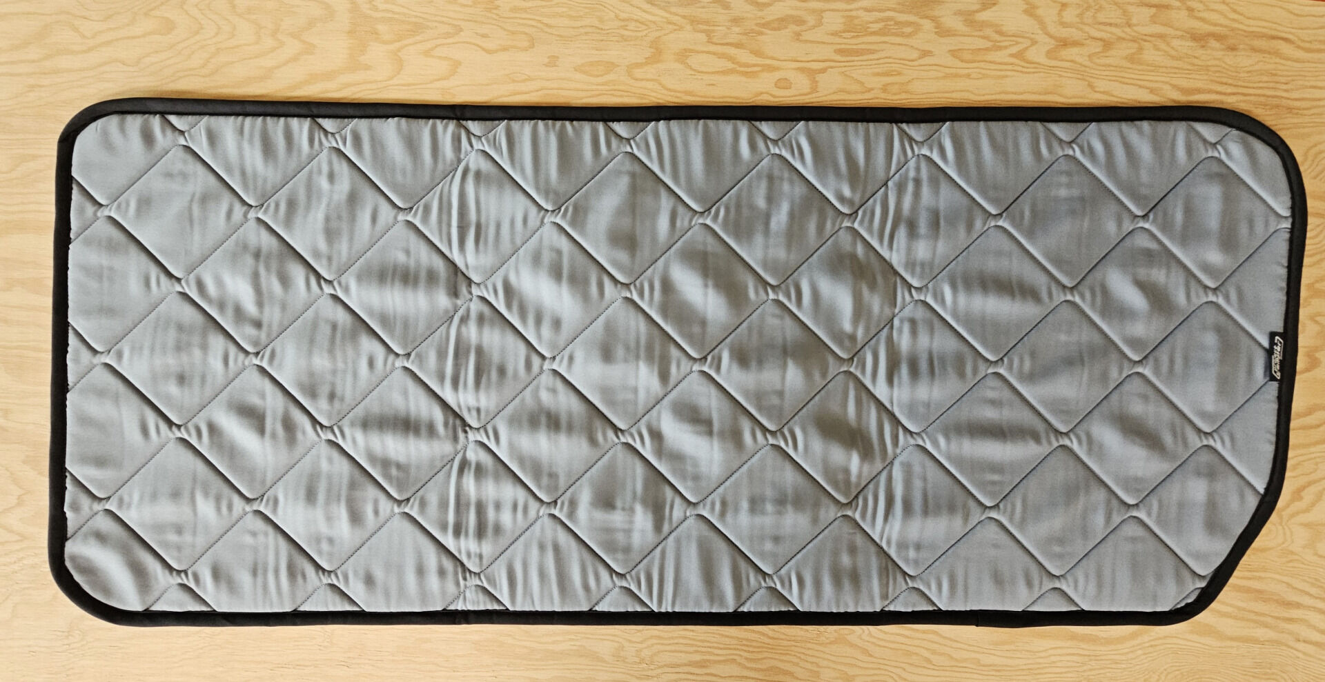 B-Ware: Magnet-Thermomatte Renault Master, Opel Movano, Nissan NV400 Seitenscheibe Mitte Beifahrerseite Schiebetür verkleidet (L2, L3, L4) [Stone (Grau) / Schwarz]