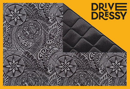B-Ware: Magnet-Thermomatte VW T5 Seitenscheibe Cockpit Beifahrerseite [Drive Dressy Hawaii Dream / Schwarz]