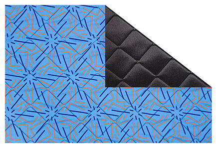 B-Ware: Magnet-Thermomatte VW T5, T6, T61 Seitenscheibe hinten Fahrerseite kurzer Radstand [Funky Reef / Schwarz]