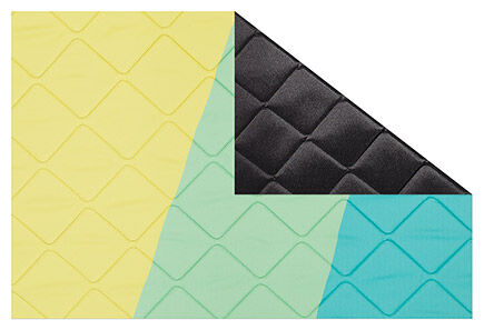 Lagerware: Magnet-Thermomatten VW T6 Cockpit-Set [Sunbeam CANDY / Schwarz]