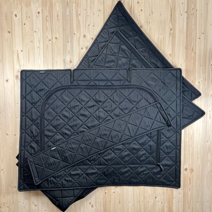 Lagerware: Aufstelldach-Isolierung mit magnetischer Befestigung für Ford Nugget (2021-heute) Black (Schwarz) / SCHWARZ