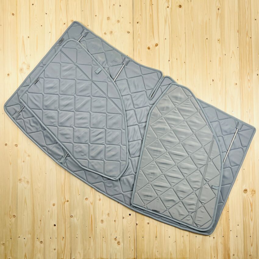 Lagerware: Magnet-Thermomatten VW T6 Cockpit-Set  [Stone (Grau) / Lichtgrau]