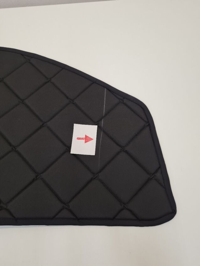 B-Ware: Magnet-Thermomatte Mercedes V-Klasse, Vito Seitenscheibe Cockpit Beifahrerseite (inkl. kleiner Dreiecksscheibe) [Stone (grau)/Schwarz]
