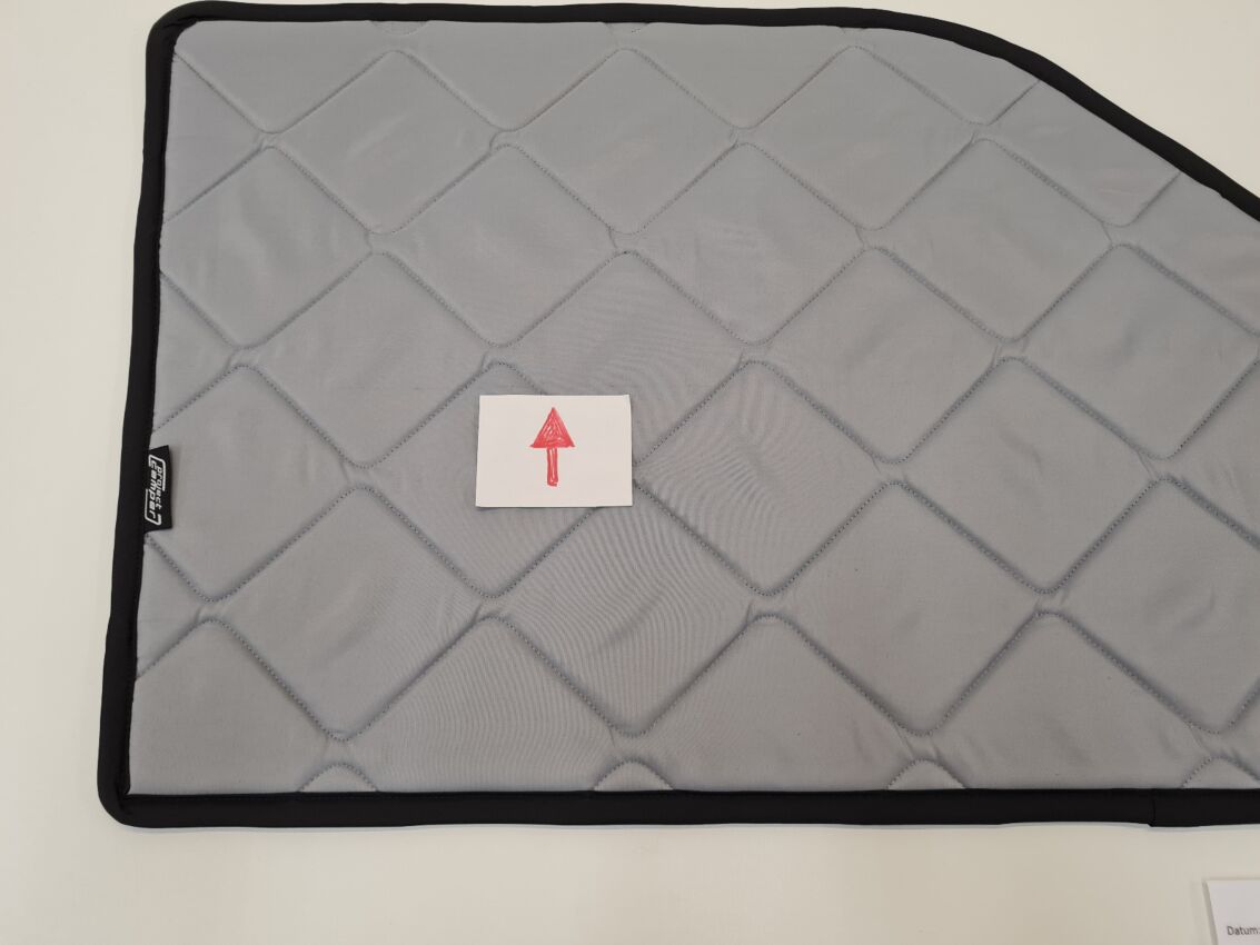B-Ware:  Magnet-Thermomatte VW T4 Seitenscheibe Cockpit Fahrerseite [Stone (grau)/Schwarz]
