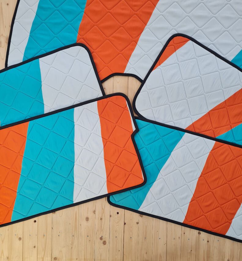 Lagerware: Magnet-Thermomatten VW T6.1 Wohnraum-Set [Sunbeam COAST/ Schwarz]