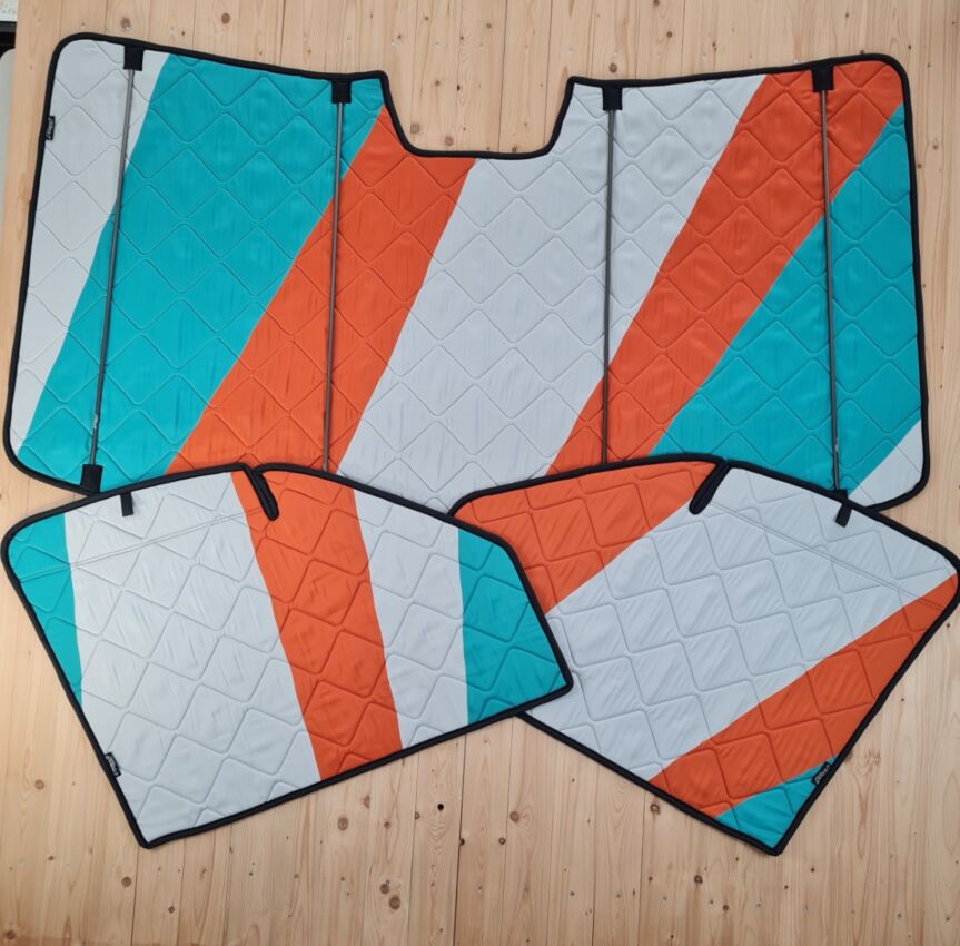 Lagerware: Magnet-Thermomatte VW Crafter 2 Cockpitset [sunbeam coast  / Schwarz]