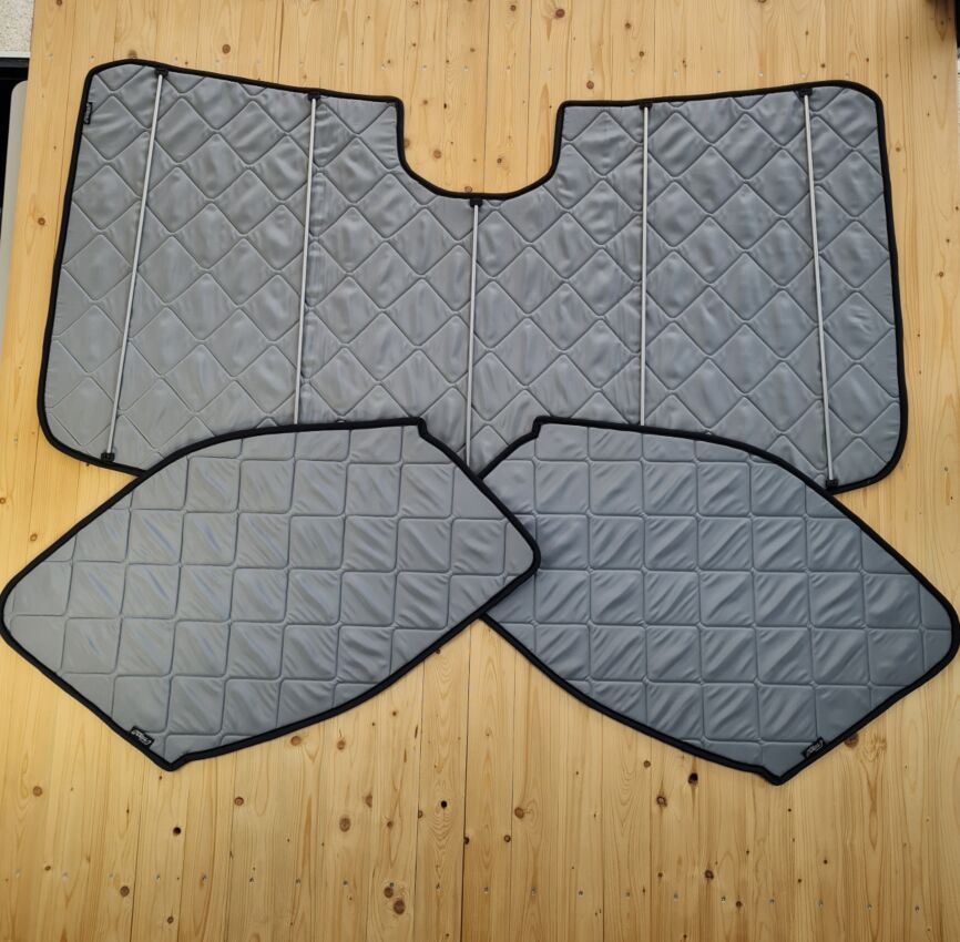 Lagerware: Magnet-Thermomatte Renault Master 4, Nissan Interstar Cockpit-Set [stone grau / Schwarz]