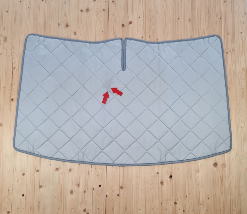 Lagerware: Magnet-Thermomatte Mercedes V-Klasse Cockpit-Set [DriveDressy Wild lines grey / Lichtgrau]