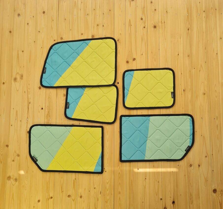 Lagerware: Magnet-Thermomatte VW ID. Buzz Komplett-Set [Sunbeam Candy / Schwarz]