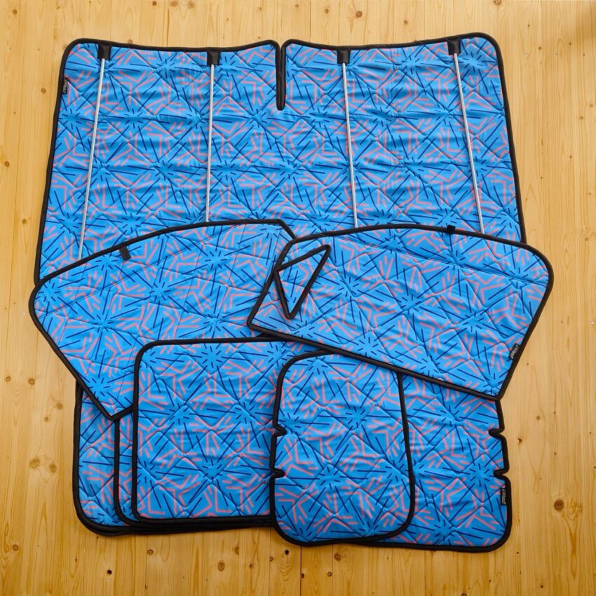 Lagerware: Magnet-Thermomatte Komplett-Set VW Caddy [Funky Reef / Schwarz]