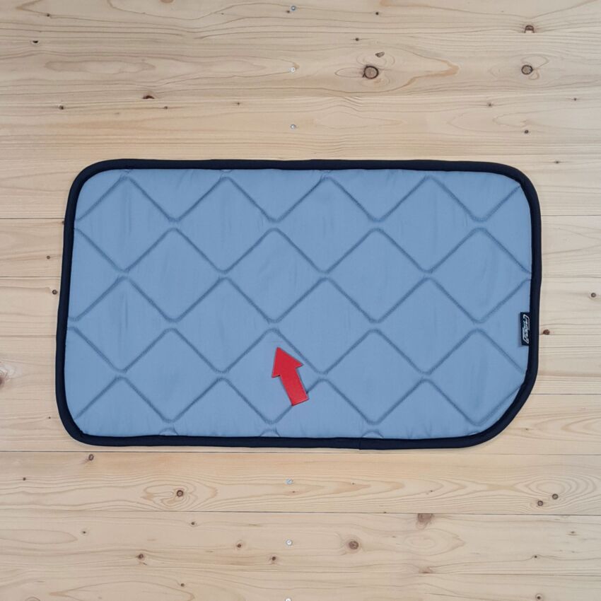B-Ware: Magnet-Thermomatte VW Caddy 5 Seitenscheibe Mitte Fahrerseite Schiebetür langer Radstand verkleidet (Caddy Maxi) [Stone (Grau) / Schwarz]