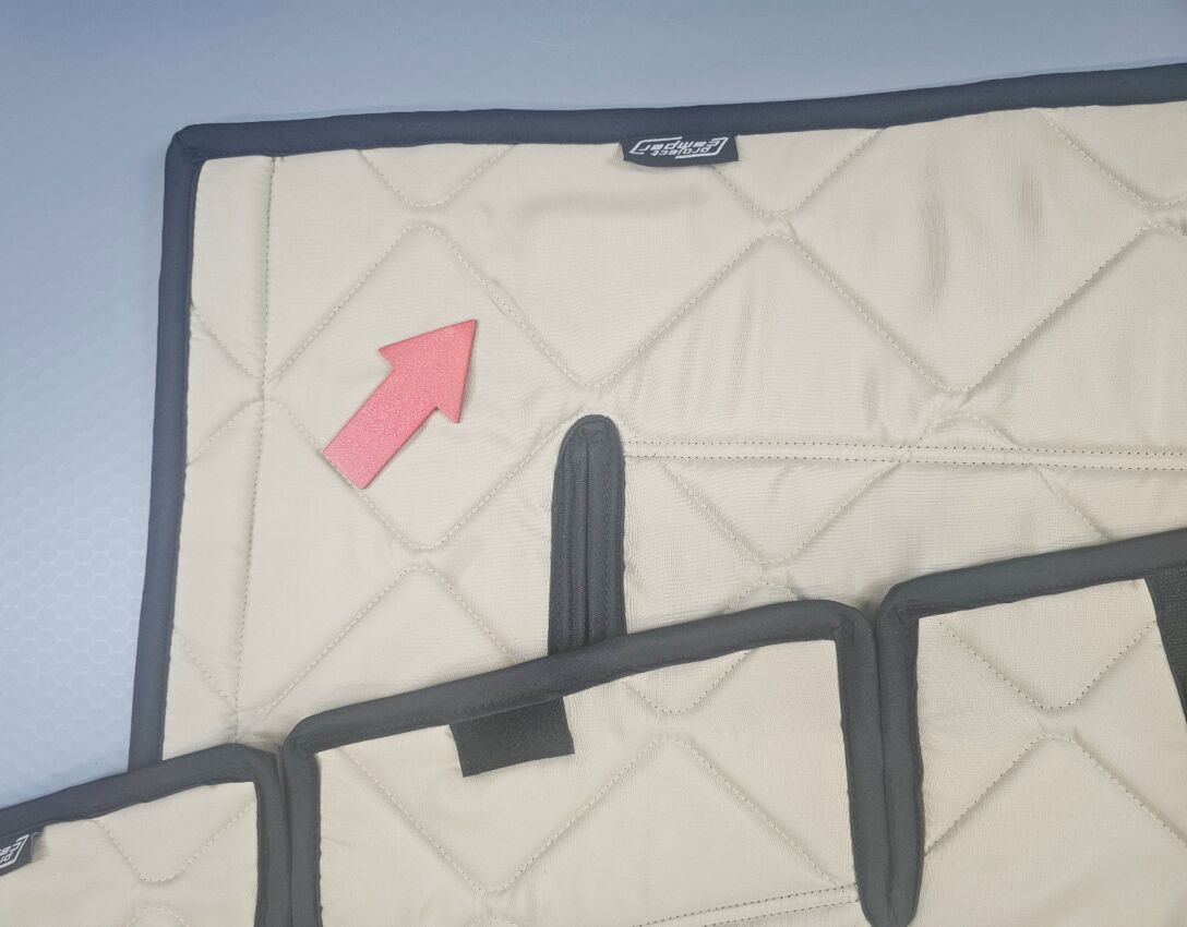 B-Ware: Aufstelldach-Isolierung mit magnetischer Befestigung für Mercedes Marco Polo mit separat zu öffnender Front (z. B. Artventure) Sand (Beige) / SCHWARZ
