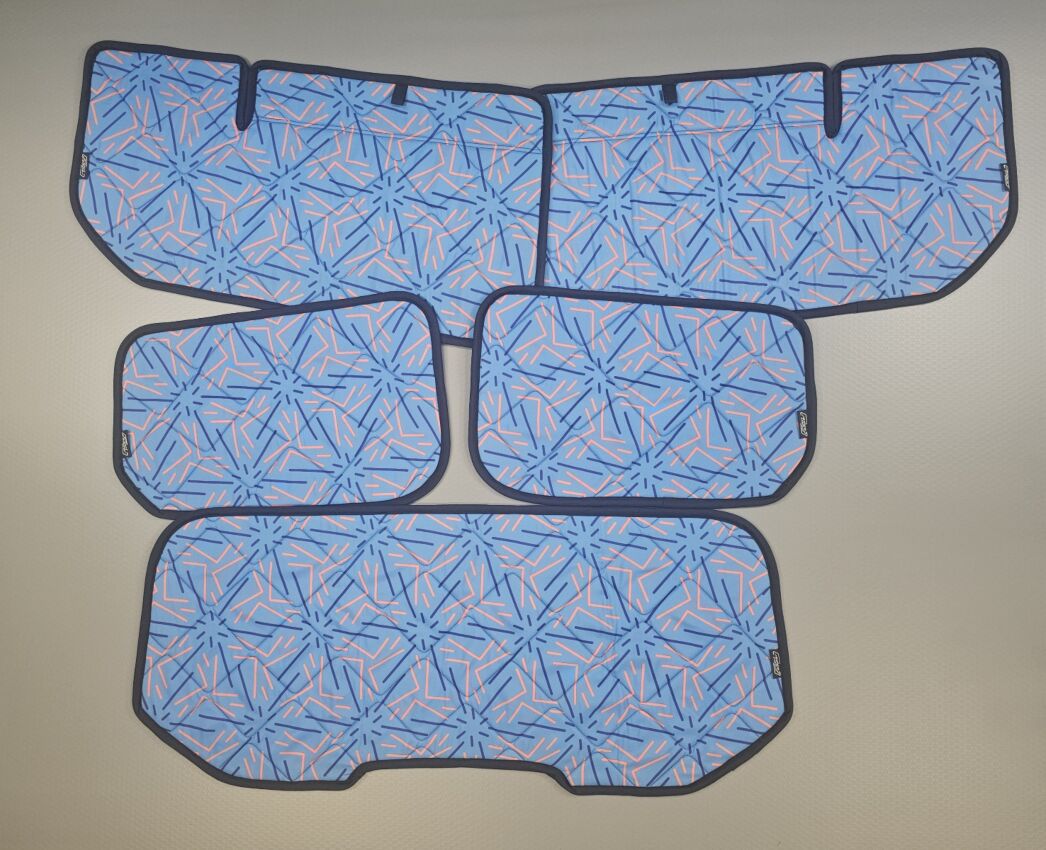 Lagerware:  Wohnraumset Ford Transit und Tourneo Connect  [Funky Reef  /Schwarz]