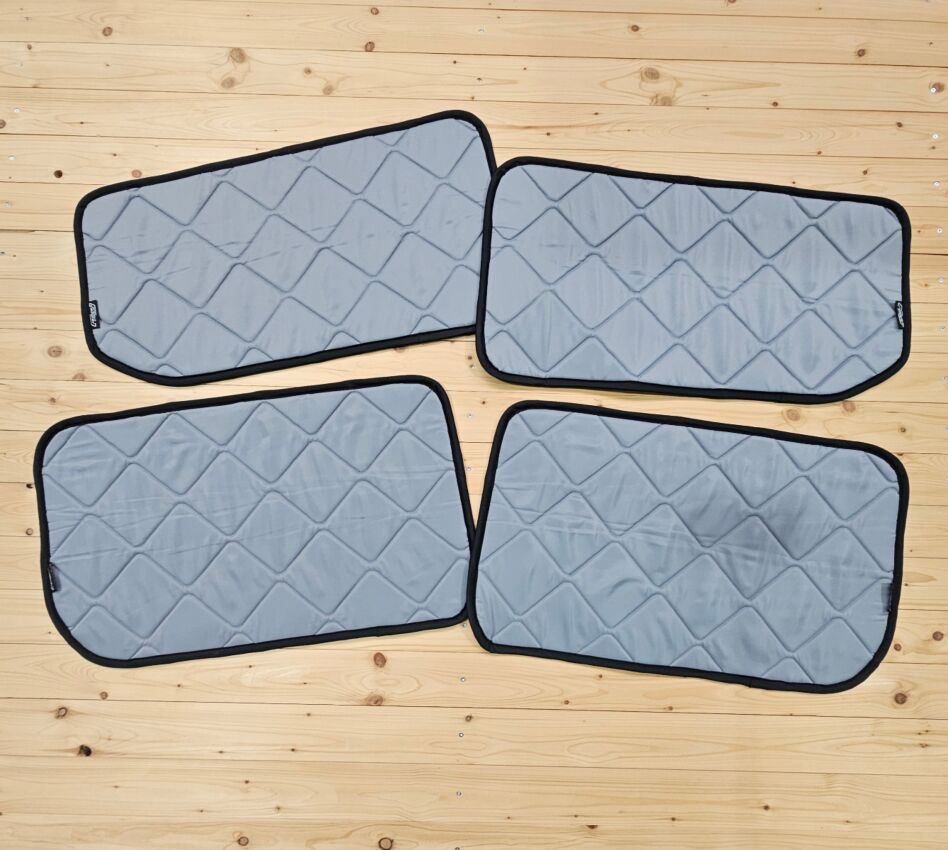 Lagerware: Magnet-Thermomatten Caddy 5 und Ford Transit connect Wohnraum-Set [stone grau/ Schwarz]