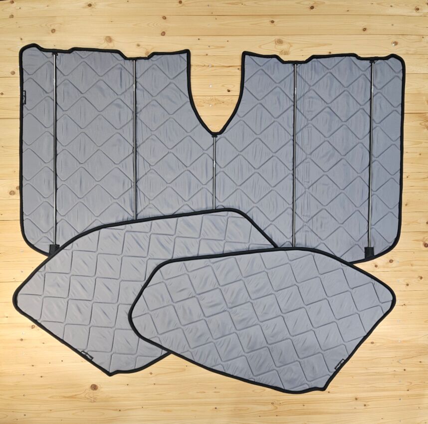 Stock item: Magnet thermal mat VW Crafter 2 (2017-present) cockpit set [DriveDressy Grey/ Black]