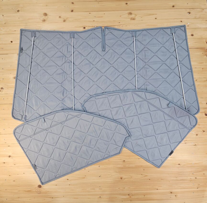 Stock item: Magnet thermal mat VW T3 cockpit set [Sand Beige/ Black]
