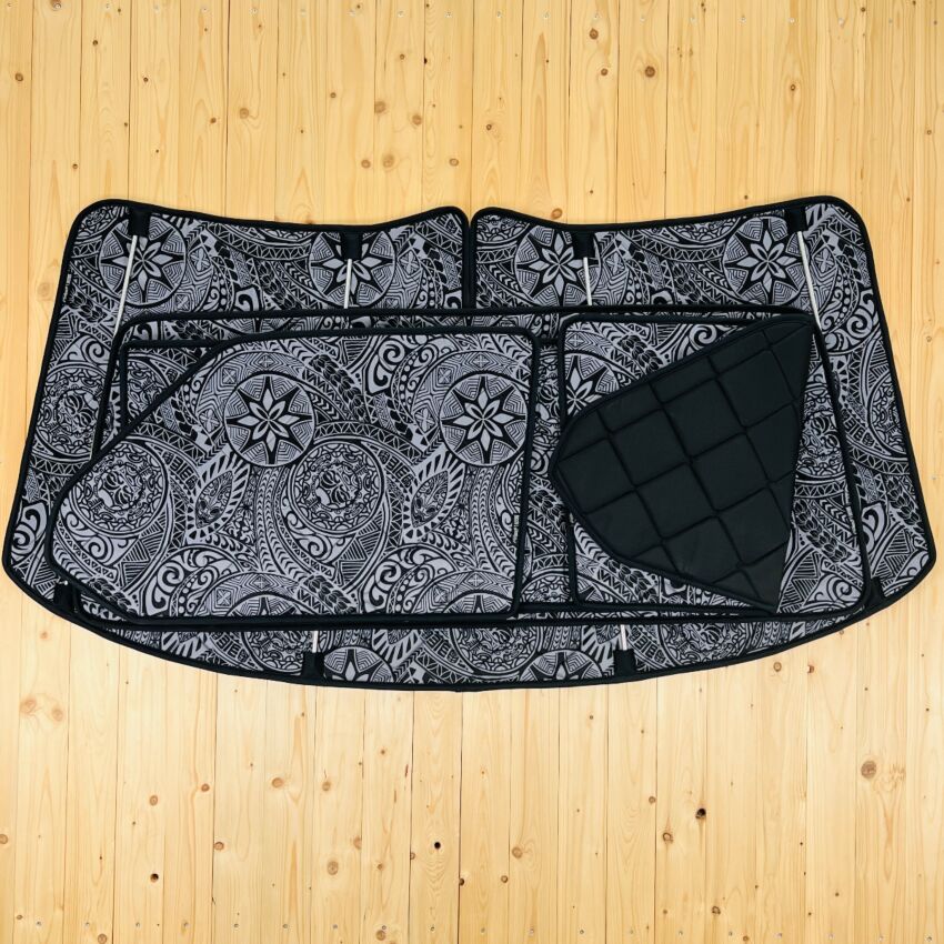 Lagerware: Magnet-Thermomatten VW T4 Komplett-Set [DriveDressy Hawaii Dream/ Schwarz]