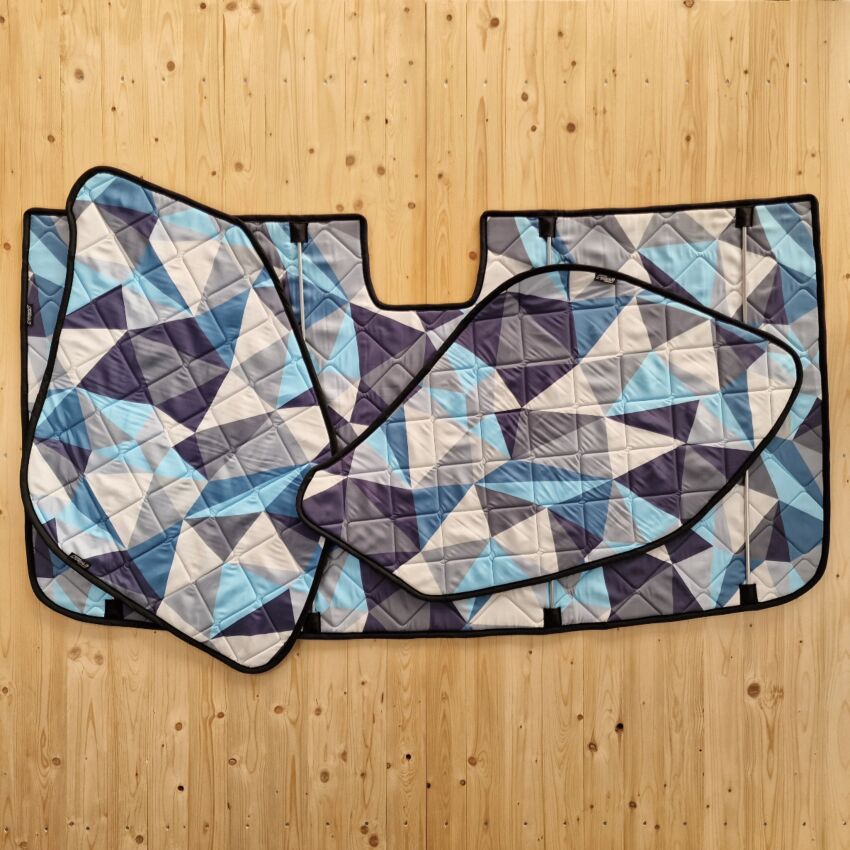 Lagerware: Magnet-Thermomatten Fiat Ducato, Peugeot Boxer u. Citroen Jumper [Polygon Ice/ Schwarz]