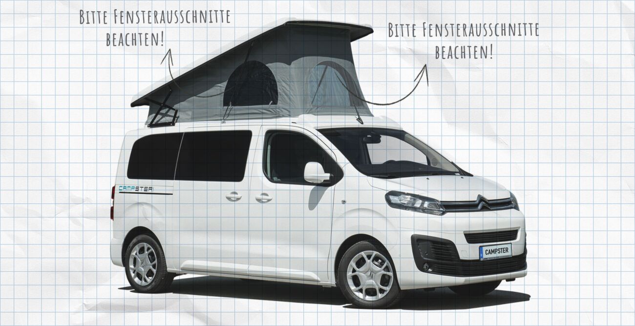 Aufstelldach-Isolierung mit magnetischer Befestigung für Pössl Campster, Crosscamp 2016-heute (SCA-Aufstelldach)