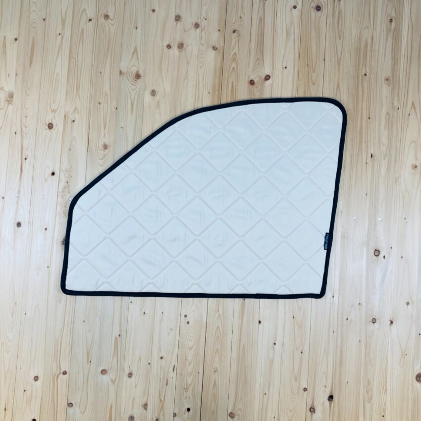 B-Ware: Magnet-Thermomatte VW Crafter 2 Seitenscheibe Cockpit Beifahrerseite [Vintage Leaves Beige / Schwarz]